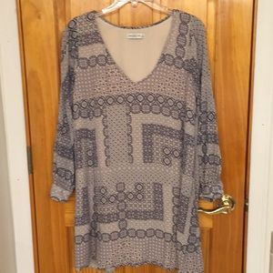 Abercrombie & Fitch Ladies Tunic - Blue and Tan